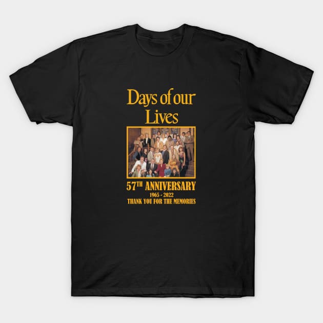 Days of our Lives 55th Anniversary Thank You For The Memories T-Shirt by Den Tbd